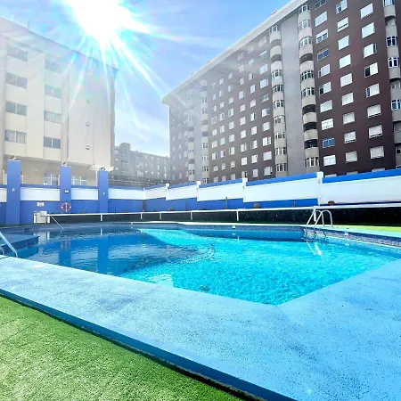 Apartamento A Pocos Metros De La Playa, Con Piscina Y Wifi Gratuito En Zonas Comunes 公寓 拉克鲁斯